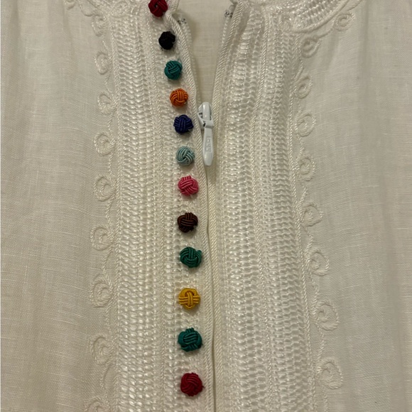 Soft Surroundings Cream Tunic with Colorful Accents - Picture 5 of 6